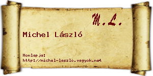 Michel László névjegykártya