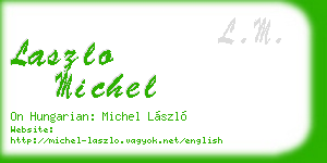 laszlo michel business card