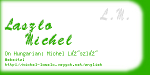 laszlo michel business card